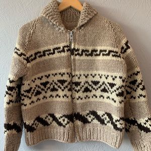 Genuine hand knit Cowichan sweater